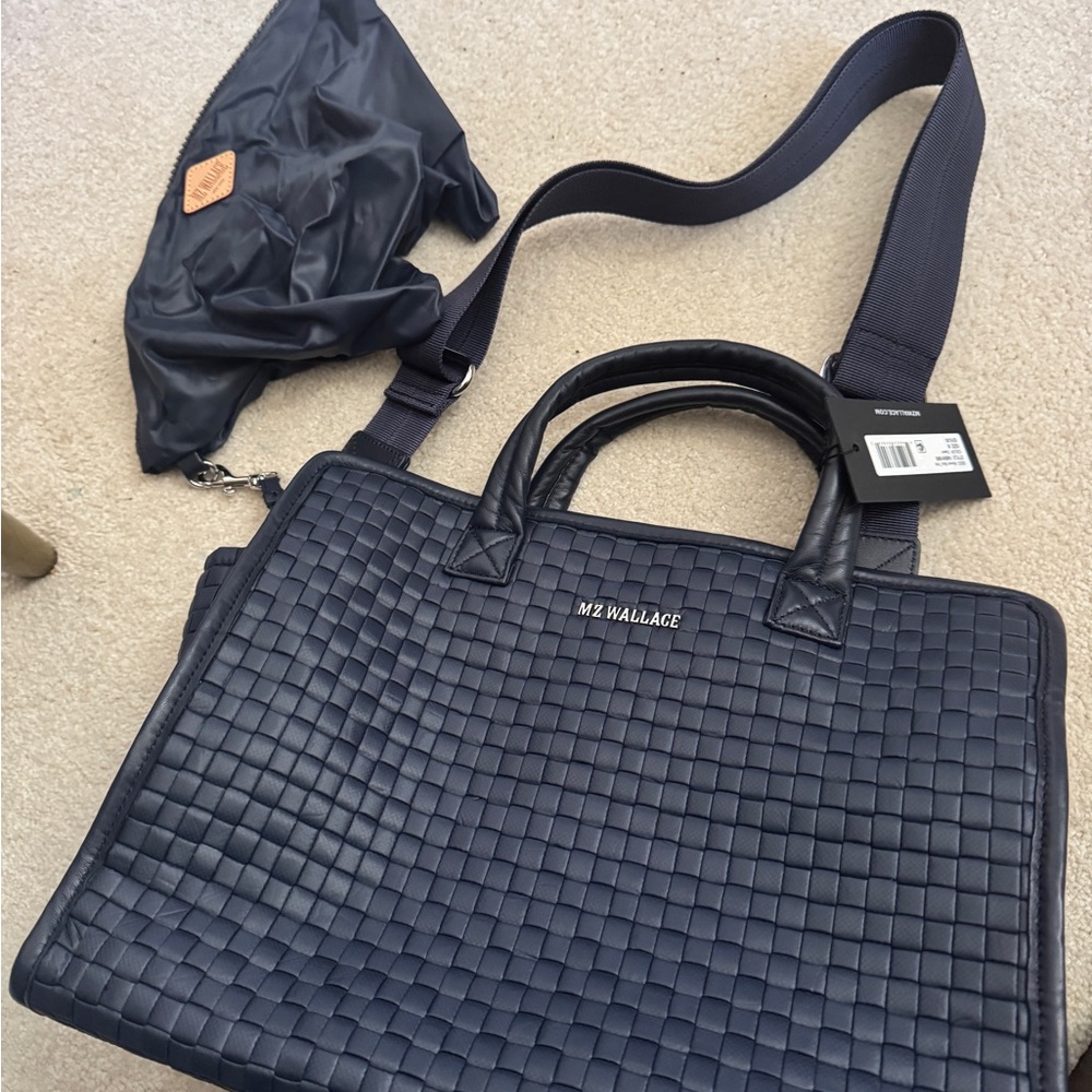 Unused MZ Wallace woven medium box tote in Dawn. Comes with dust bag and tag. - Picture 4 of 10